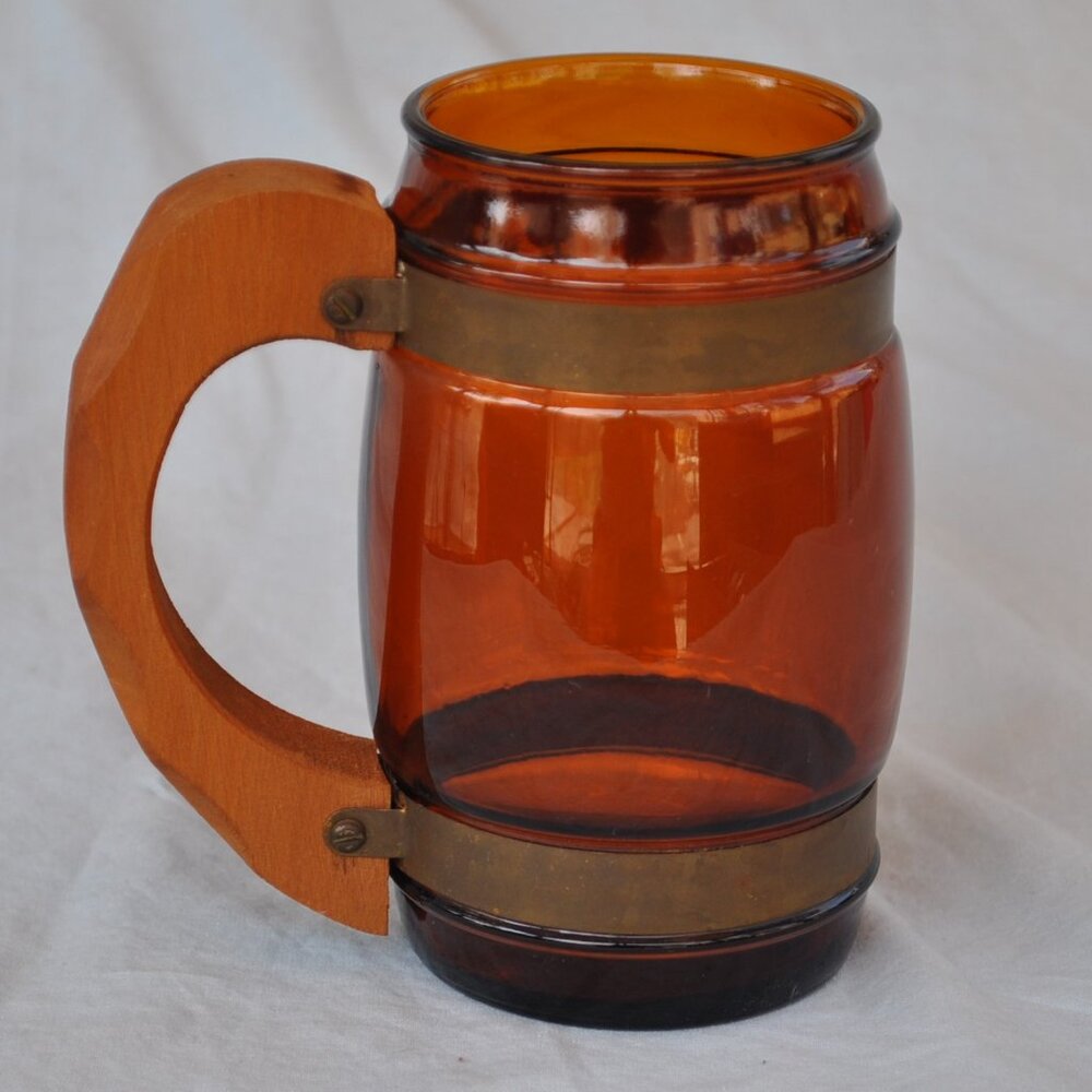 16 oz brown siesta ware barrel mug (w651)